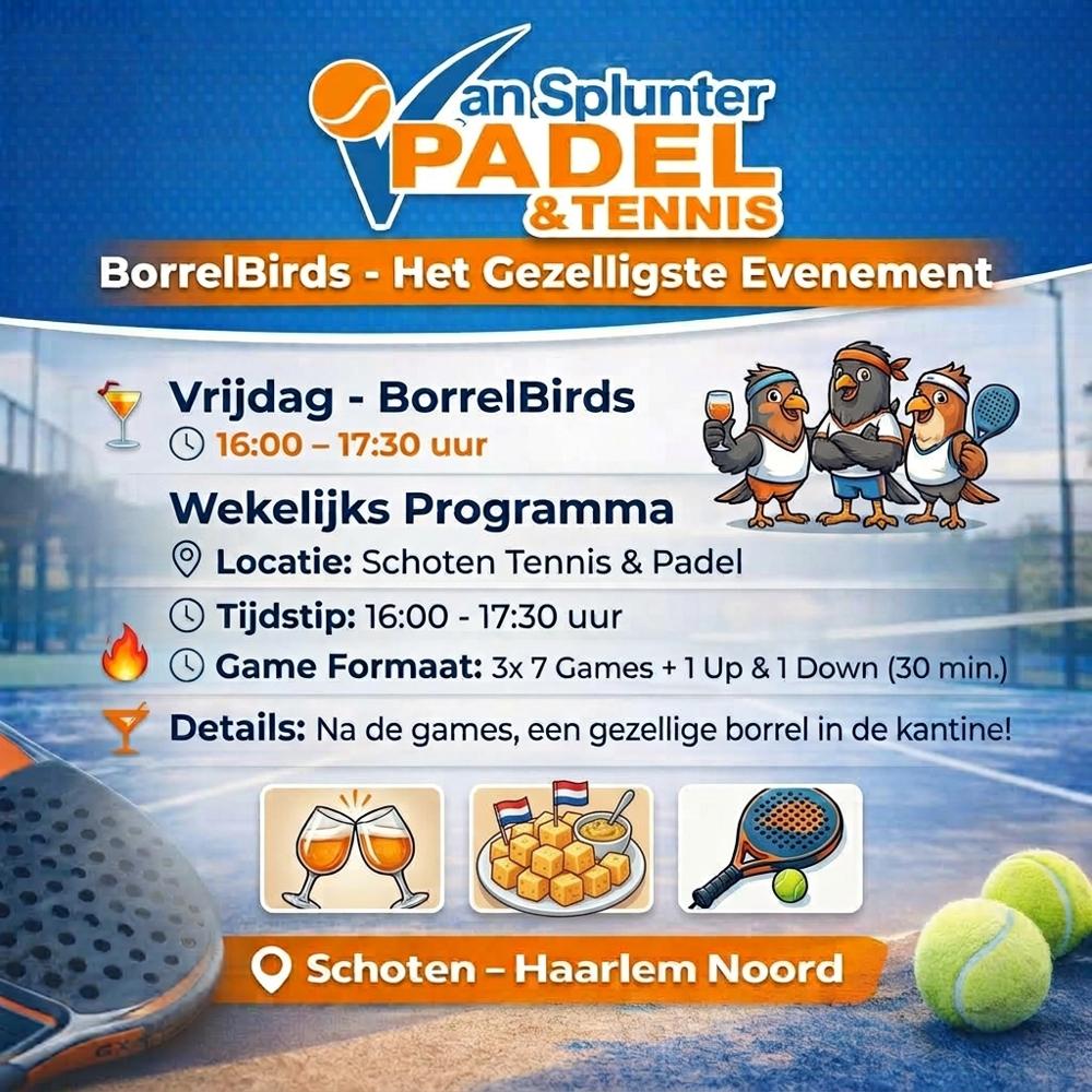 🍹🎾 BORRELBIRDS 🎾🍹
