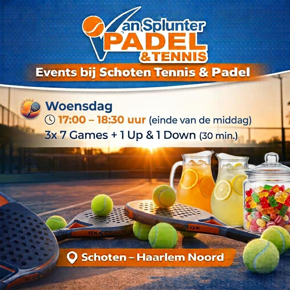 🎾Einde middag padel op Woensdag 🏆